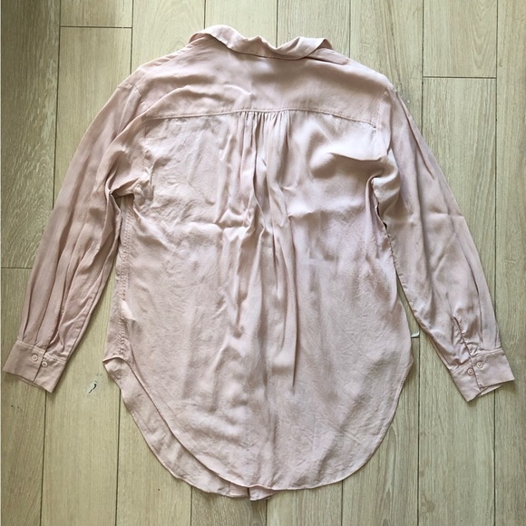 Aritzia Babaton Serge Shirt in Rose Quartz Size S - Picture 5 of 14